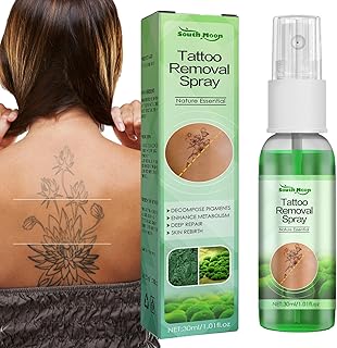 remoção tatuagem,Spray removedor tatuagem suave e hidratante - Creme remoção permanente tatuagens para tatuagens coloridas e pretas, produto hidratante para cuidados com