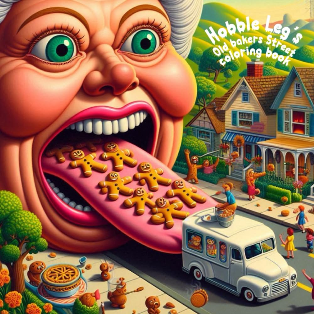 Hobble Leg's Old bakers street coloring book 2