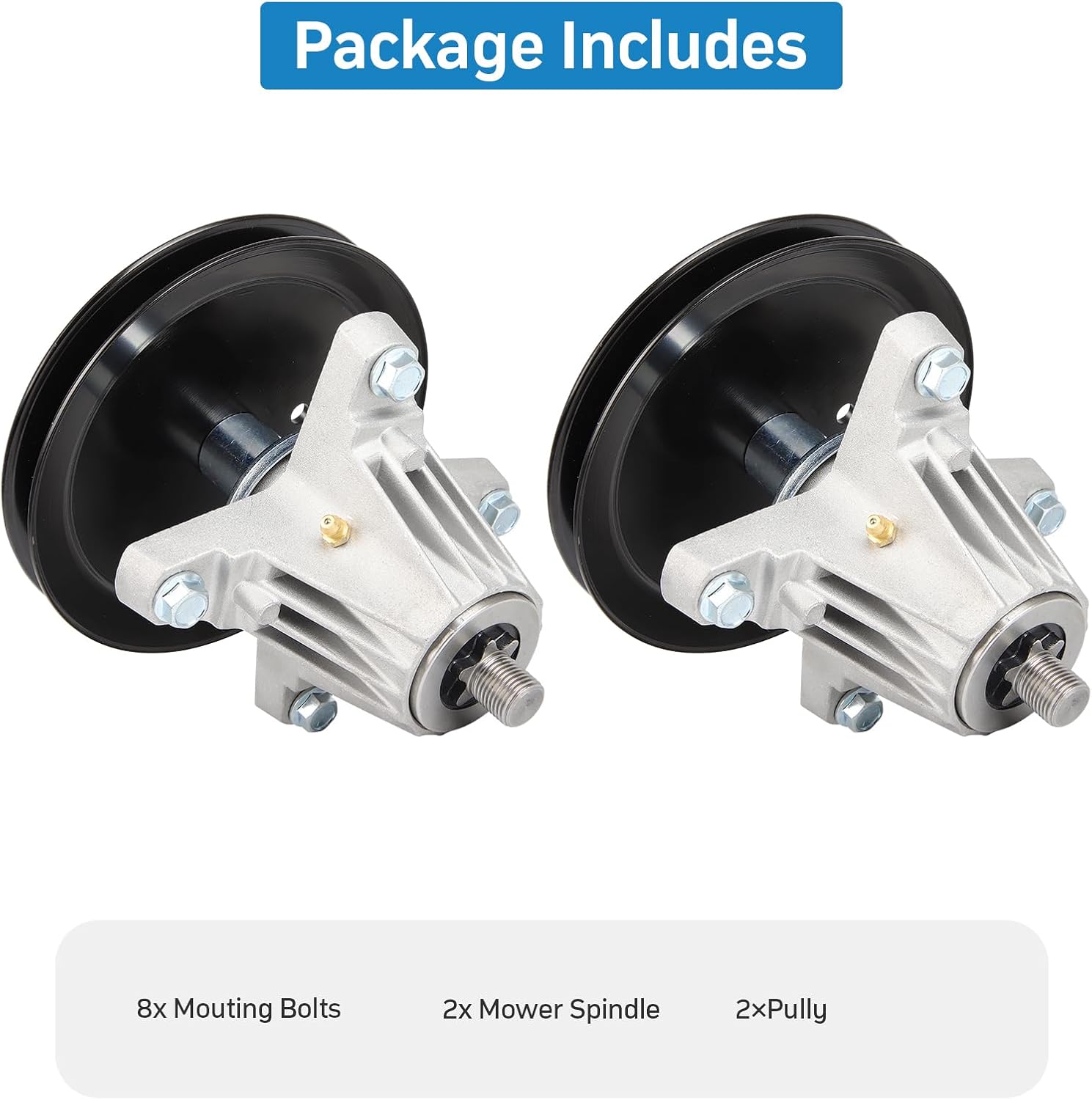 GCCSJ (2 Pack) 918-06977 Deck Spindle Assembly Fit for MTD Cub Cadet 46 inch Deck XT1-LT46 XT2-LX46 KH KW FAB Mower 918-06977A 618-06977 618-06977A