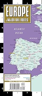 Streetwise Europe & Major Rail Routes Laminated Map (Michelin Streetwise Maps)