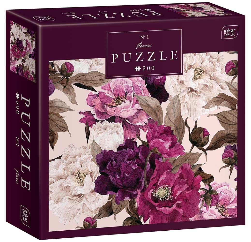 Interdruk PUZ500FLO1 - 500 Pieces Puzzle for Adults - Flowers no. 1