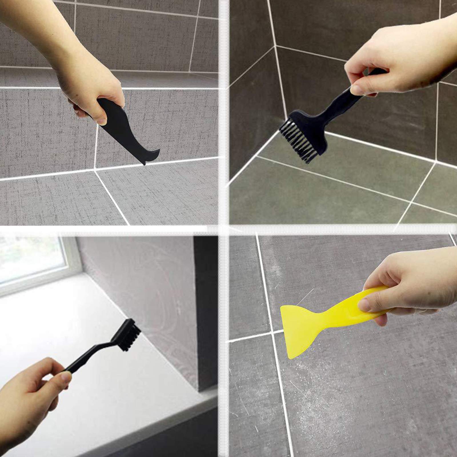2 PACK - Sealant/Siliconen Remover & Applicator Set - Rubber Glad Finish Tool & Stripper/Schraper | Caulk Filler Putty Vervang Oude Sealants voor Tegels Douches Spoelbakken Badkamers Toiletten 2 PACK - Sealant/Siliconen Remover & Applicator Set - Rubber Glad Finish Tool & Stripper/Schraper | Caulk Filler Putty Vervang Oude Sealants voor Tegels Douches Spoelbakken Badkamers Toiletten