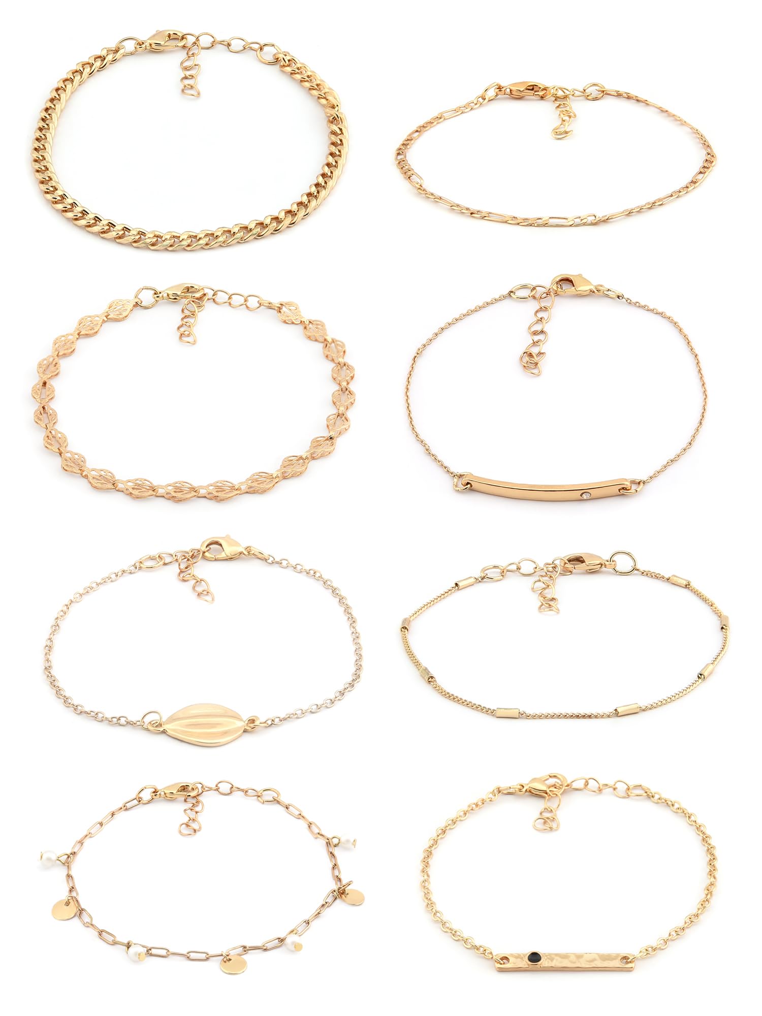 See full amazon price history chart for ZAVERI PEARLS Set of 8 Gold Tone Contemporary Classy Stackable Bracelets For Women-ZPFK17742 ZAVERI PEARLS Set of 8 Gold Tone Contemporary Classy Stackable Bracelets For Women-ZPFK17742 (B0CXTKFJ91) Amazon Price History, Amazon Price Tracker