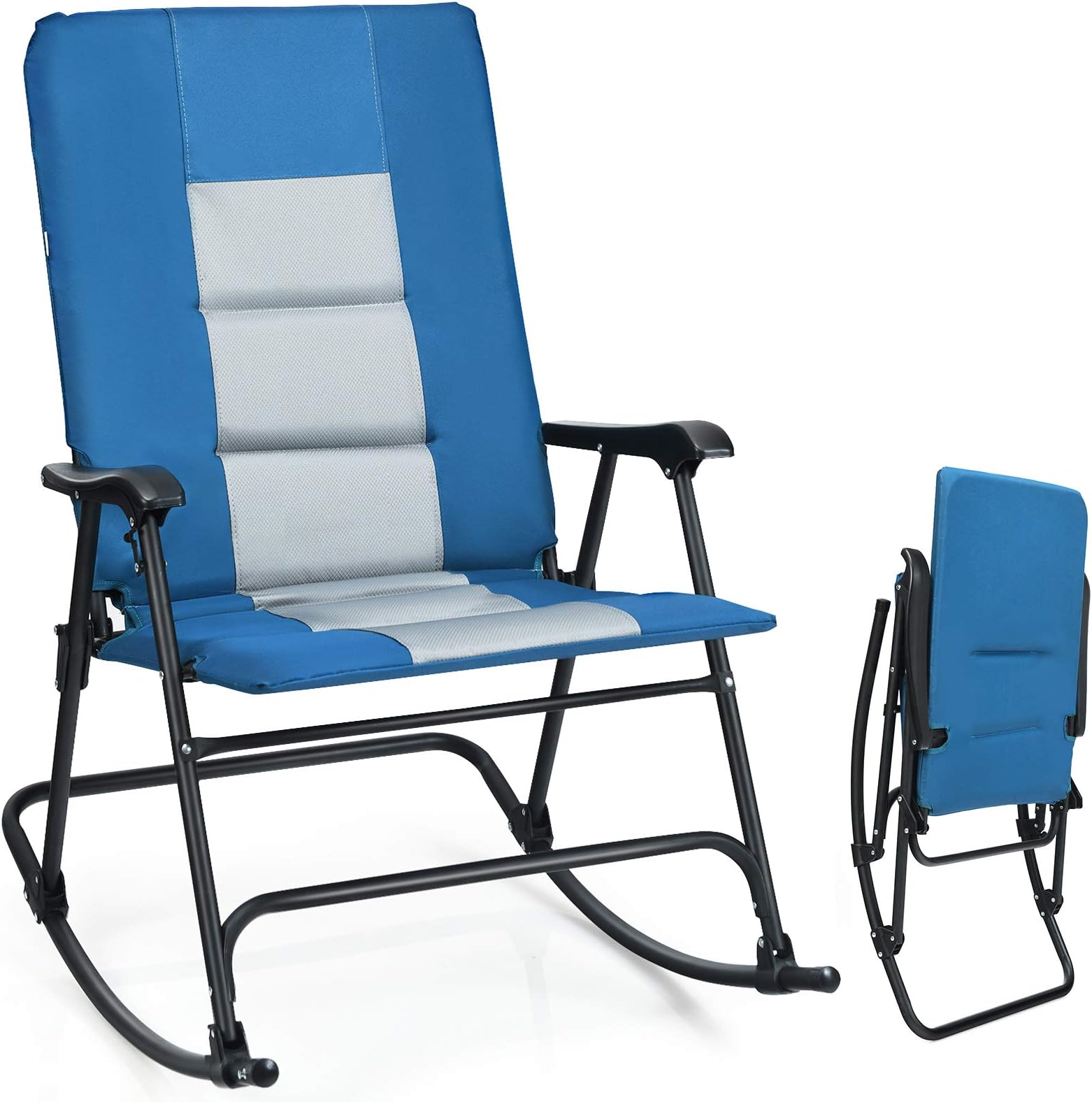Member's Mark Portable Rocking Chair Blue Patio, Lawn