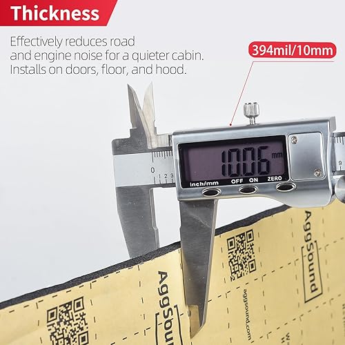 Miniatura 3 de Material de muerte de sonido para automóviles, 15.512 in (0.394 in) 36.94 pies cuadrados - Aislamiento de ruido automotriz y material de