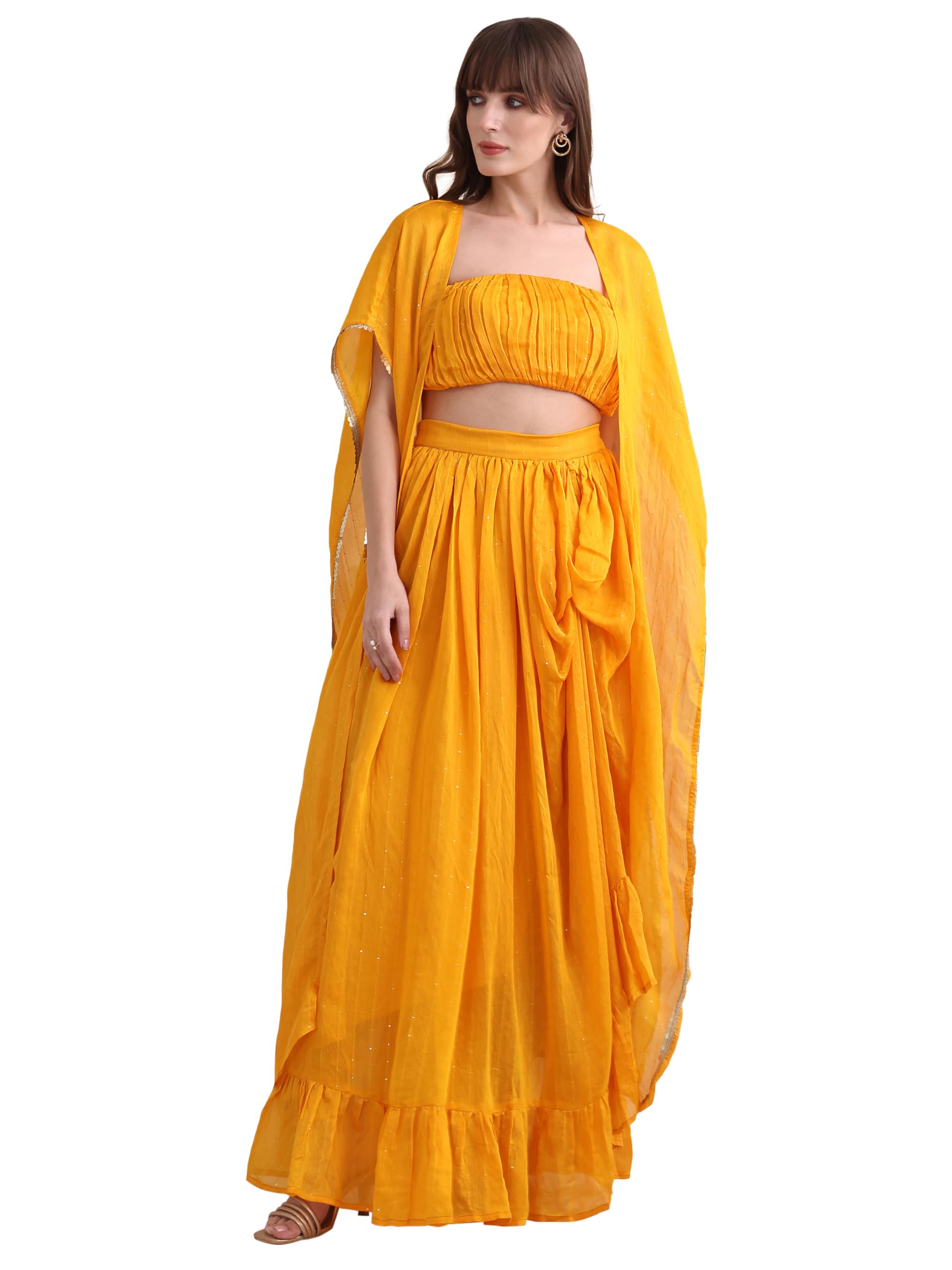 purvaja Women’s Maxi Fit & Flare Viscose Co-Ords-picture-23