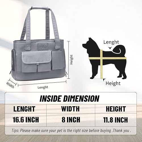 Miniatura 5 de Johomviin Bolso para Perro, Bolso para Gato, Bolso para Mascotas, Bolso Plegable Impermeable de Tela Oxford Premium para Perro, Bolso Portátil