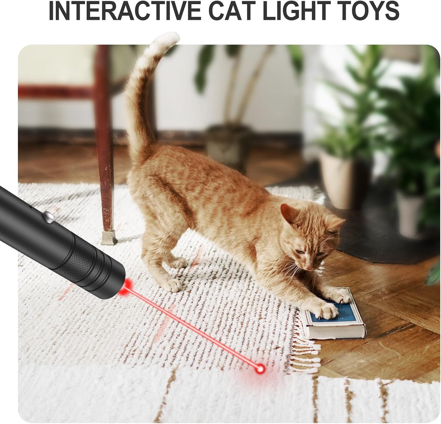 [4 Packs] Red Light Flashlight, Long Distance USB Rechargeable Tactical Beam with Star Cap Adjustable Effect for Outdoor Journeys, Presentations, TV/LED/LCD Screens, and Stargazing