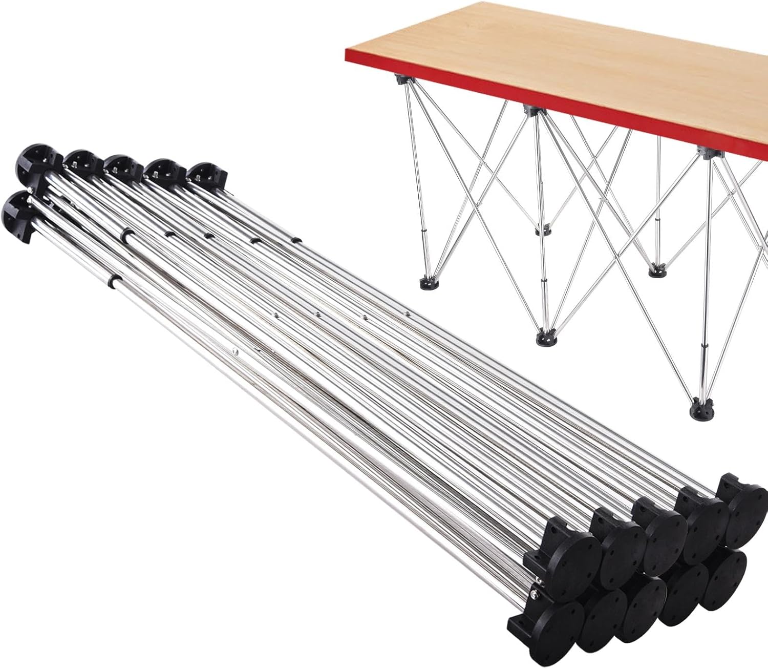 Heavy Duty Work Bench,10 Legs Garage Workbench - Portable Worktable Holder with Carry Bag, Folding Stand with 2204.6Lbs Load Capacity for Garage