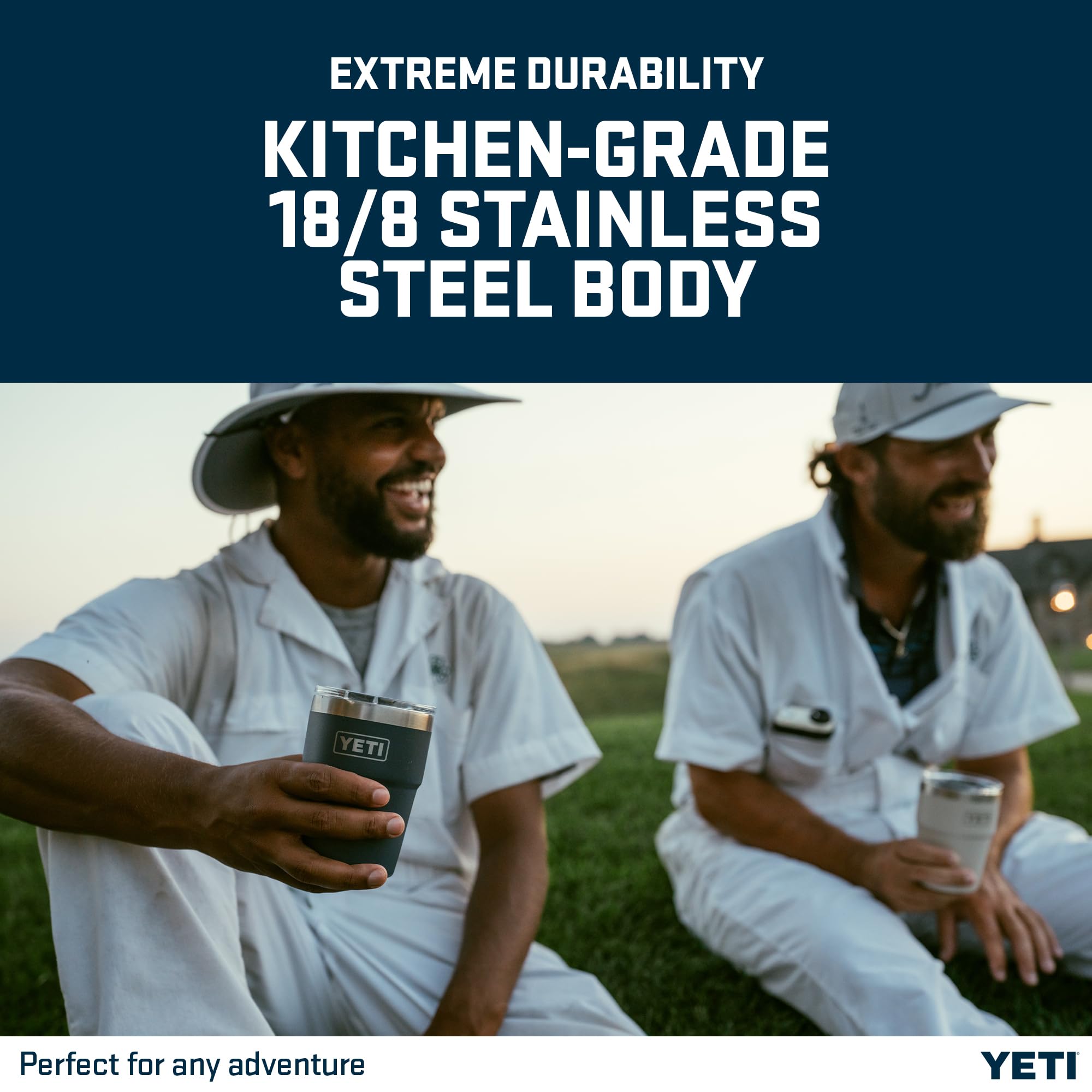 YETI Rambler Tazza Impilabile da 16 oz (473 ml) con Coperchio Magslider Rimovibile, Tazza da Caffè in Acciaio Inossidabile con Isolamento Sottovuoto, Blu Royal