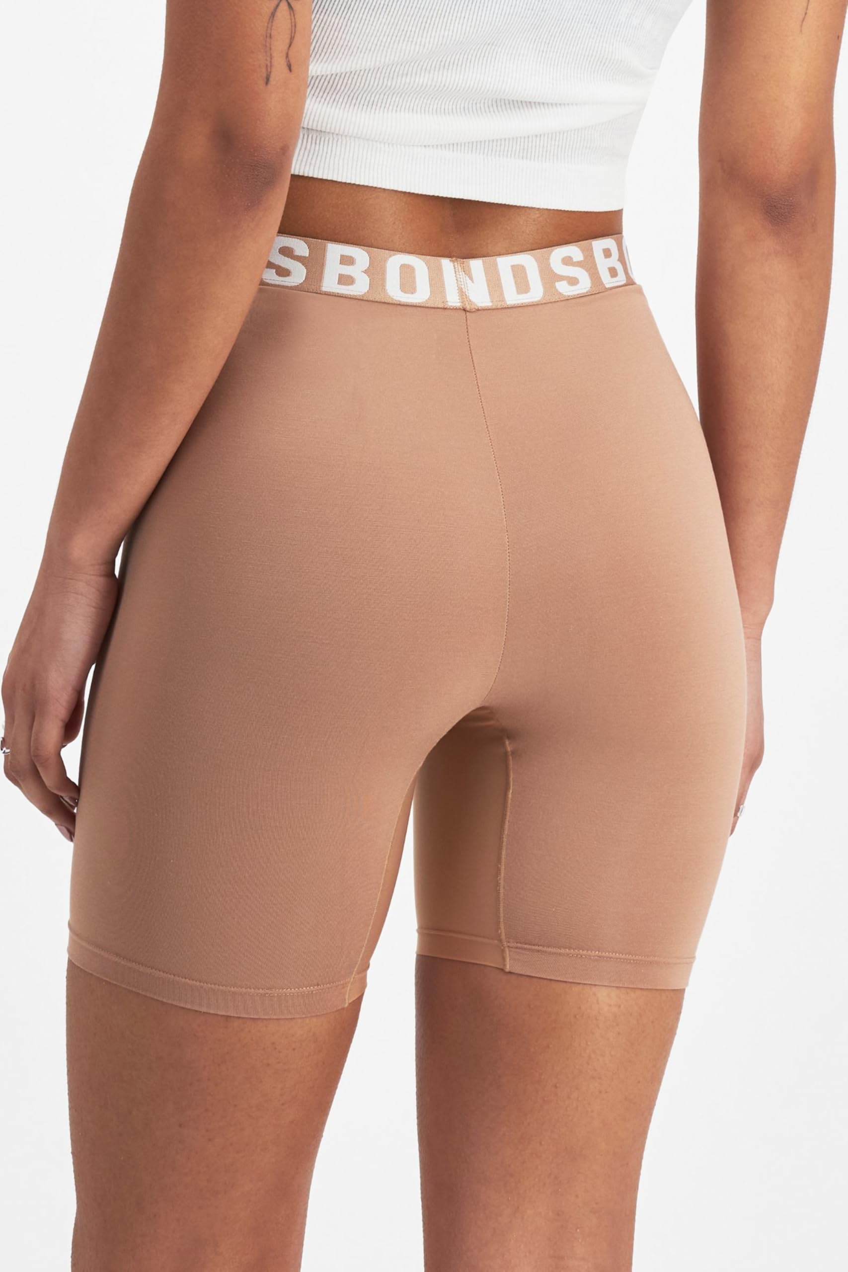 Bonds Women's Underwear Anti-Chafing Boxer Briefs Pack, Chafe Off Panties for Women, Viscose/Bamboo Underwear: Large Put It in Neutral/Warm Blanket 1