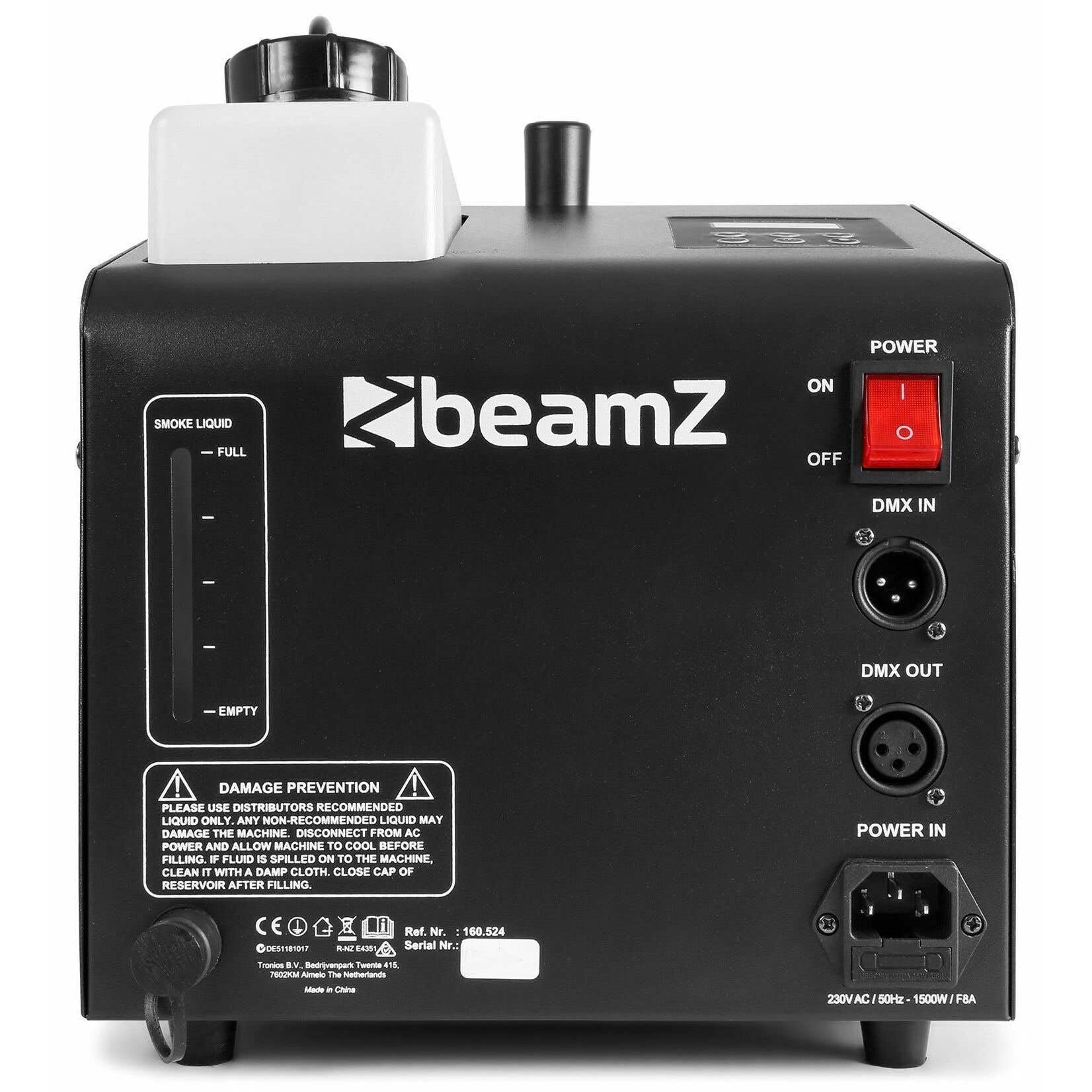 BeamZ SB1500LED Nero 1.35L macchina per bolle
