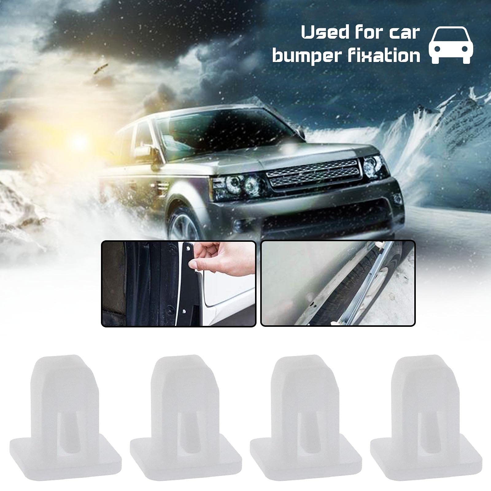 Clip di fissaggio, 50 clip quadrate per parafango auto, rivetti di fissaggio a pressione, 8 x 8,5 mm foro