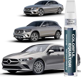 Car Touch Up Paint(Mojave Silver Metallic(859/9859)) Compatible with Mercedes-Benz, Car Paint Pen Scratch Repair Two-In-One Touch Up Paint, Premium Car Scratch Remover for Deep Scratches