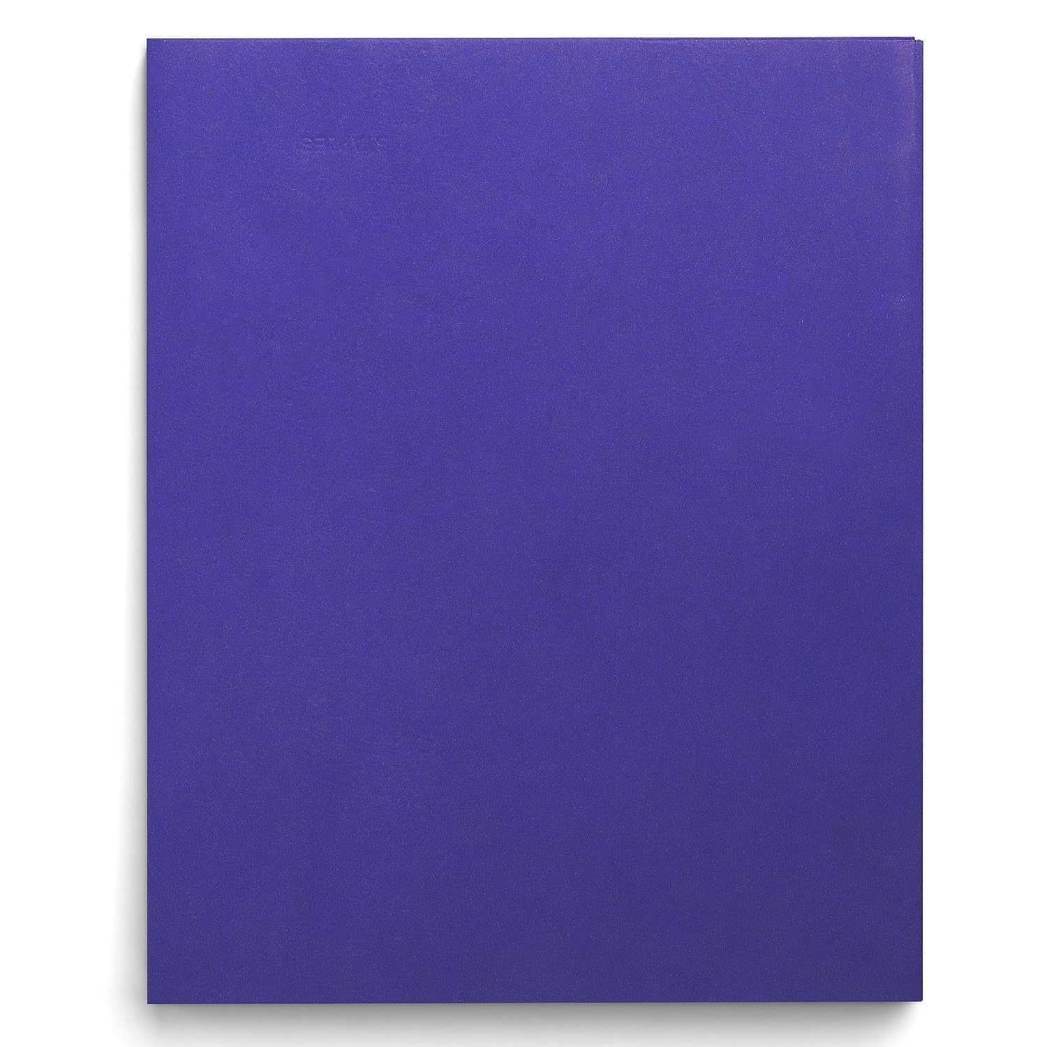 STAPLES 2-Pocket Paper Folder - Durable Indigo Cardstock, Fits Letter Size Paper, Office Storage, Pack of 25