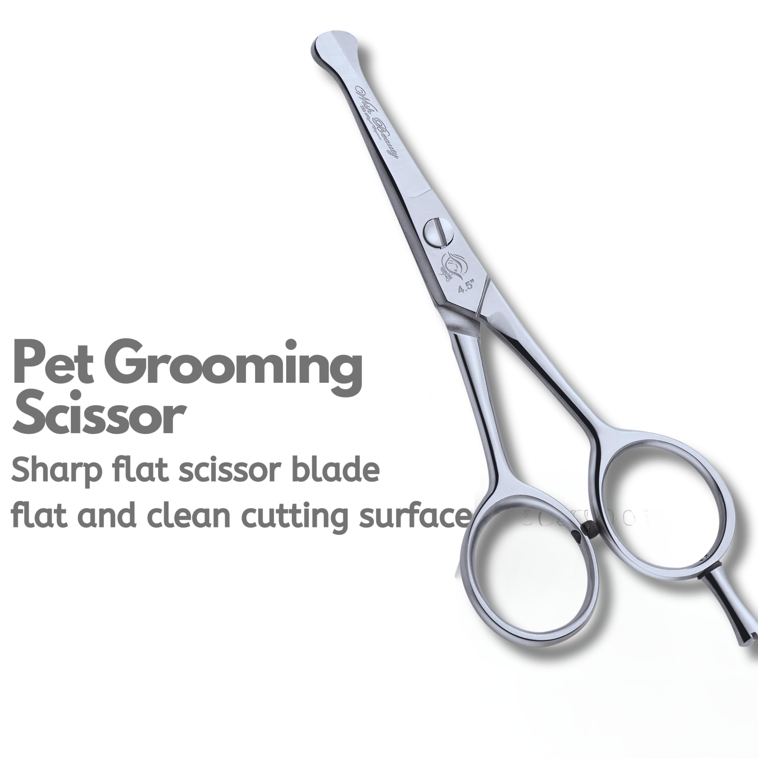 Glamified Glam Pet Grooming Shears,4.5" Dog Eye Cutter Scissors Stainless Steel W/Safety Rounded Tips for Professional Pets Dogs Cats Grooming Tool - Image 3