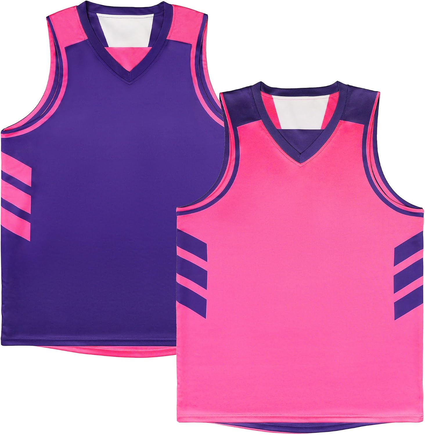 KXK Youth Reversible Basketball Jersey, Athletic Shirt for Boys & Girls