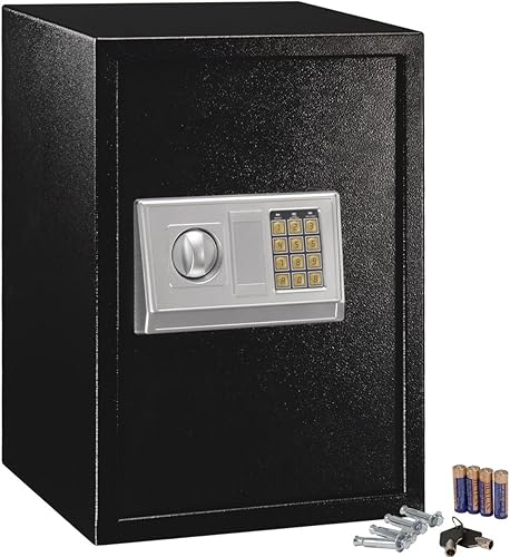 Miniatura 6 de Happygrill Caja fuerte electrónica digital, caja fuerte grande del gabinete de seguridad de la cerradura del teclado para el banco del hotel de la