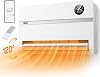 Calentador de pared inteligente Dreo, calentador eléctrico para dormitorio 1500W, oscilación vertical de 120°, termostato ajustable, control remoto, temporizador de 24h, compatible con Alexa 1