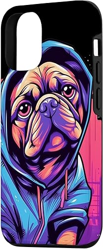 Miniatura 2 de Funda para iPhone 1212 Pro Pug Graffiti Pug Owner Pug Lover