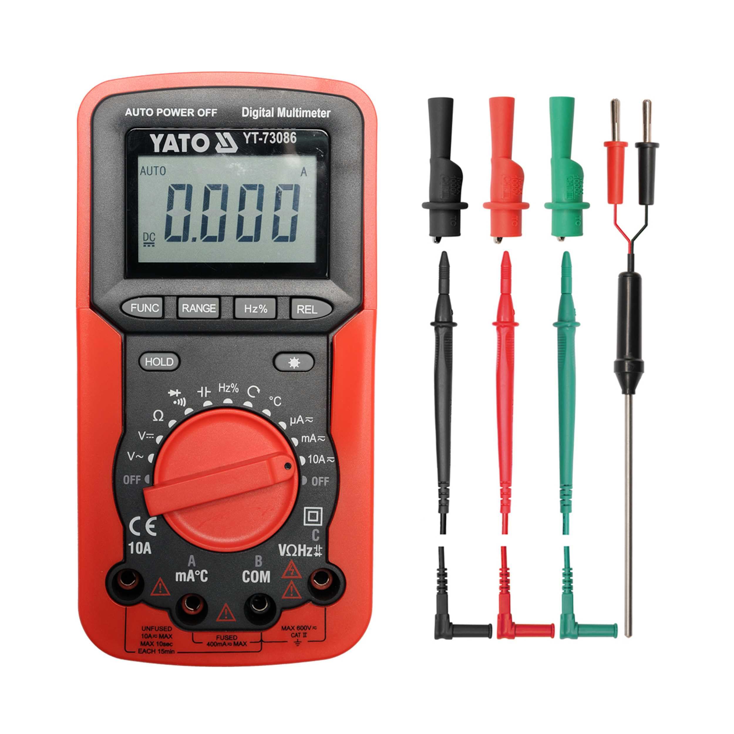 YATO YT-73087-5 en 1 rango automático multímetro digital