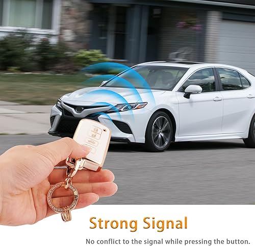 Miniatura 10 de EKALA Funda para llavero Nissan de TPU suave con llavero brillante para llavero compatible con Nissan Altima Armada Maxima Sentra Rogue Pathfinder 4