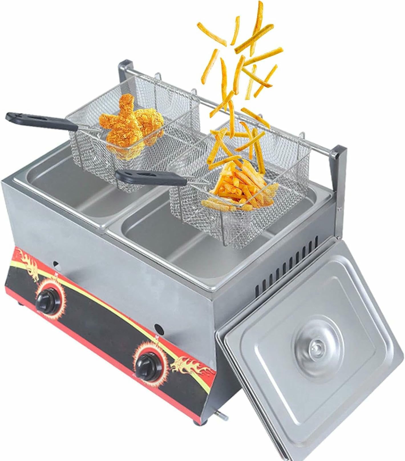 Friteuse électrique 2500W à thermostat et panier amovible