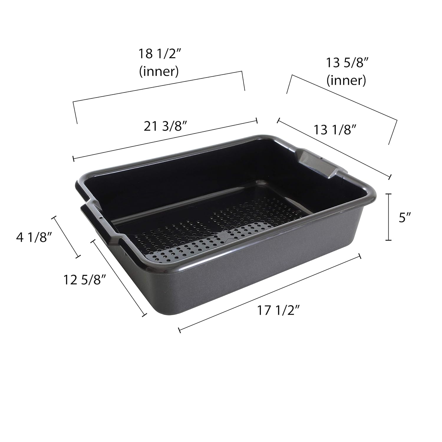 thunder group plbt505bpf bus box 1-compartment 21-1/2"l x 15-3/8"w x 5" deep