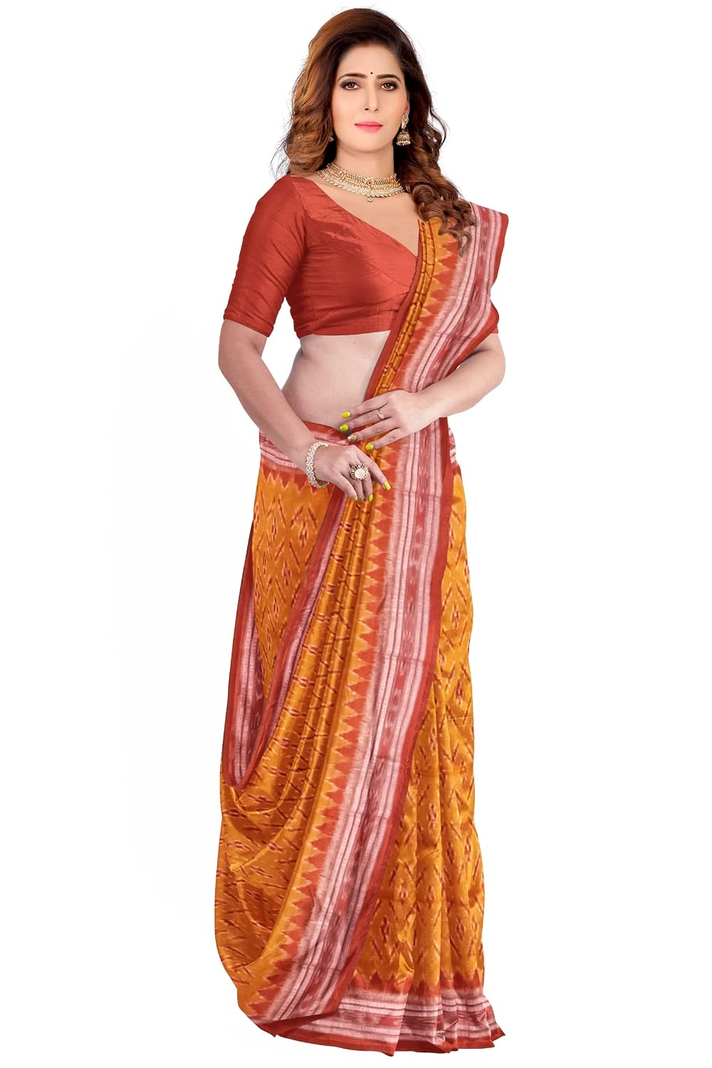 BTHIKIRI Odisha Sambalpuri Handloom Ikat Women's Cotton Saree, Odisha Handloom Handmade Pure Cotton Khandua Ikkat Traditio... - Review, Price and Buying Guide