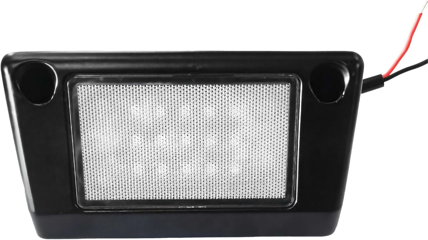 12-48V Rv Porch Light, Led 2000 Lumen, 5-Inch (12.7 Cm) Exterior Light for Trailer Awning, Aluminum Black, Long Lifespan