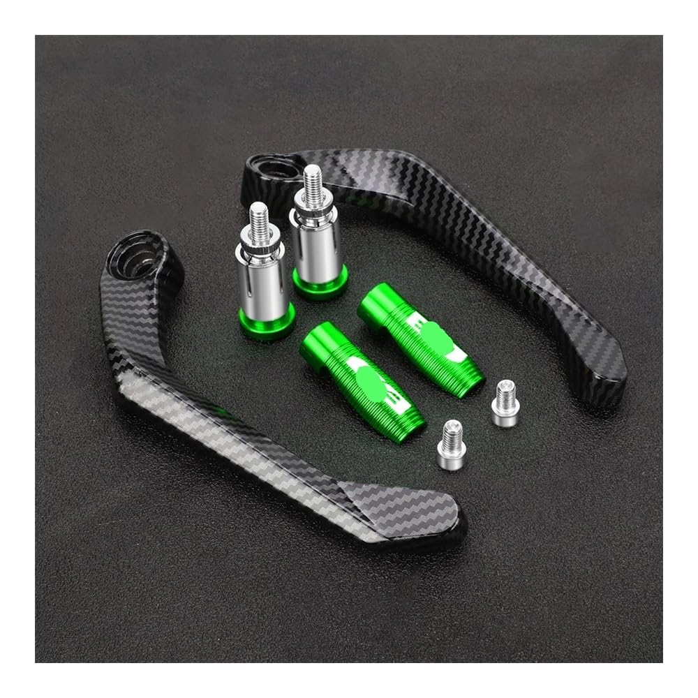 Bhouty Green With L Hand Guard Lever Protector Motorcycle Handlebar Brake Clutch Levers Protector Guard Handle Bar For Cb400sf Cb400x Cb500 Cb500f Cb500x Cb400f