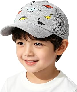 Toddler Baseball Cap Boys - Adjustable Kids Sun Hat Summer Outdoor Cap | Adjustable toddler baseball cap for boys, lightweight sun protection hat for outdoor play, summer and daily wear Ages 2-5