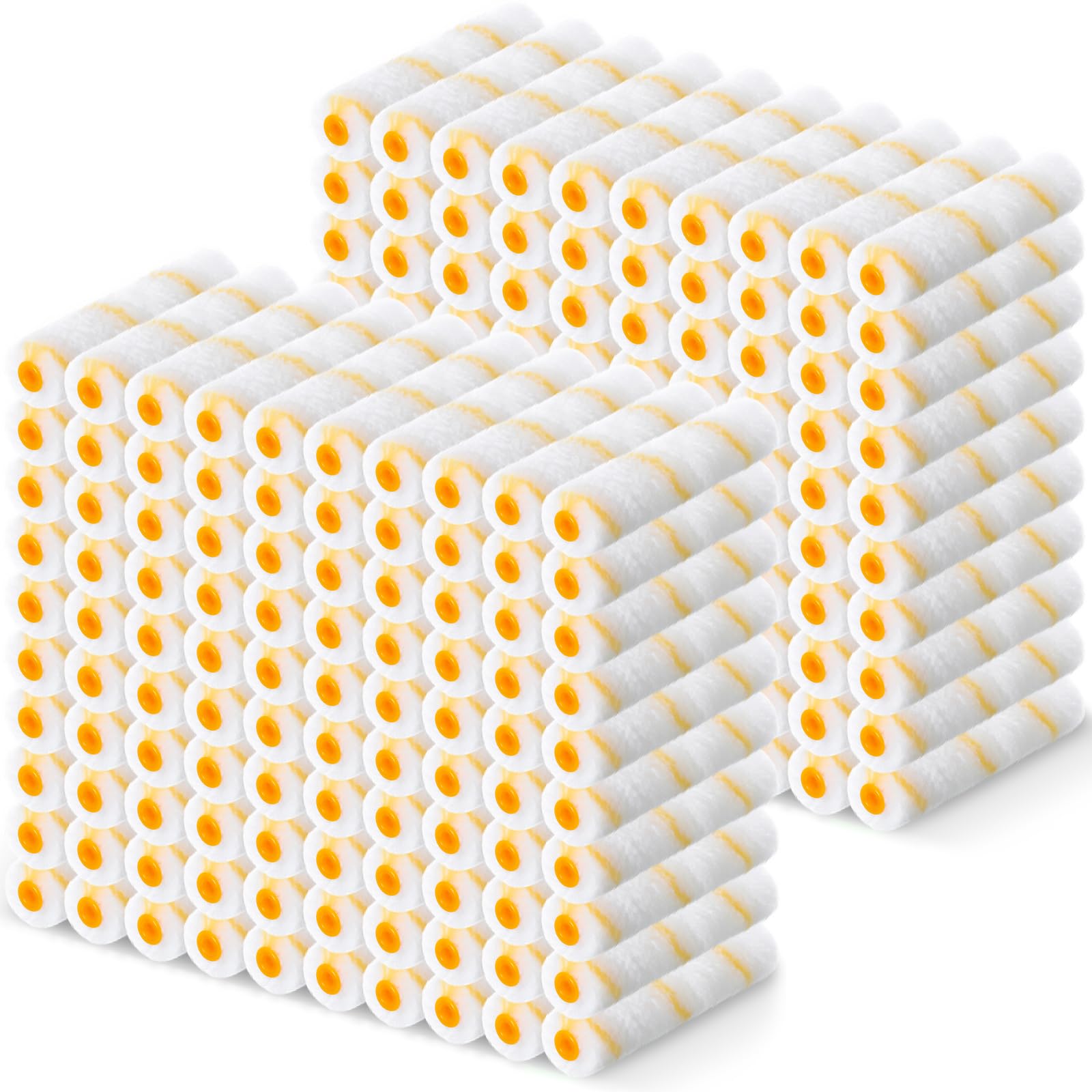 Leumoi 150 Pcs 6" x 1/2" Paint Roller High Density Microfiber Roller Refills Mini Paint Roller Covers Paint Brush Roller Short Nap Home Repair Tool Kits for Wall Cabinets Ceilings House Painting