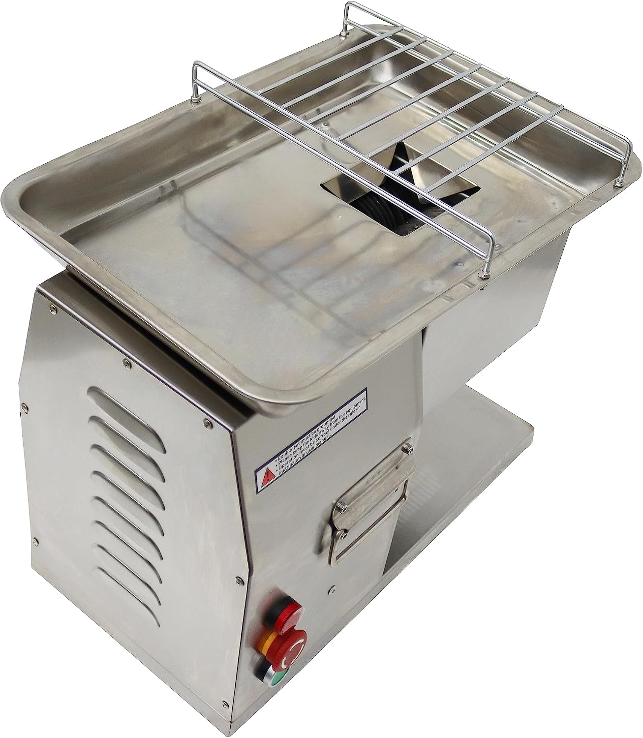 INTSUPERMAI Commercial Meat Cutting Machine Meat Slicer YF-90T 4mm Blade Meat Cutter Slicer Grinder Electric Steak Pork Meat Cutter Slicer 110V 250Kg/Hour