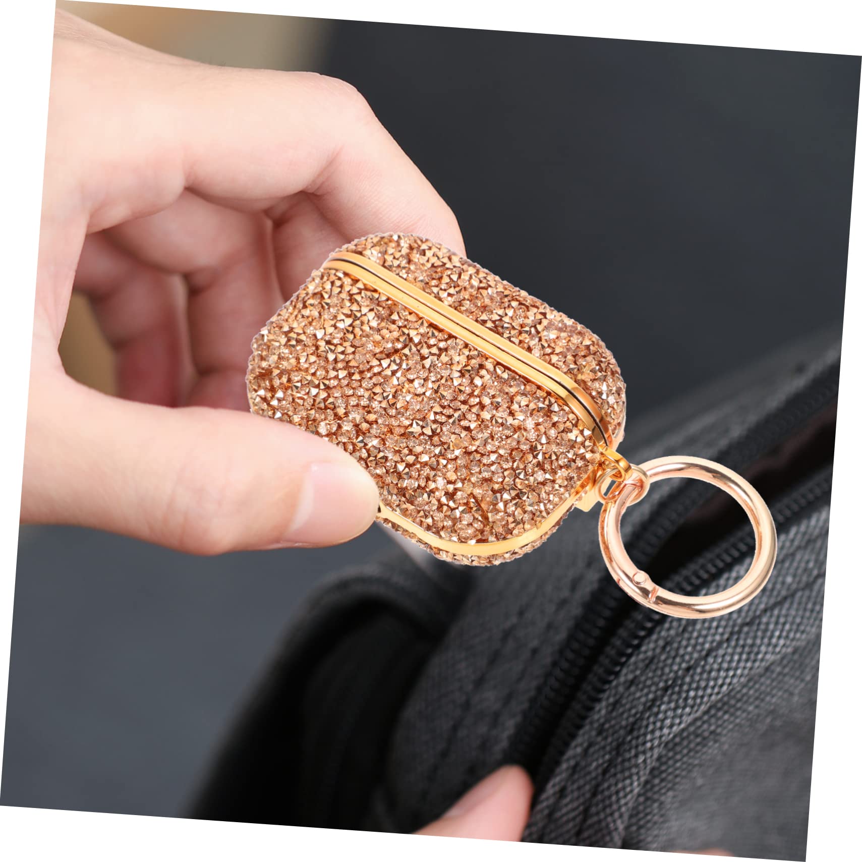 DOITOOL 4 Piezas Estuche Protector Segunda generación Protector Auriculares Estuche Auriculares Funda anticaída para decoración Leopardo inalámbricos Diamante