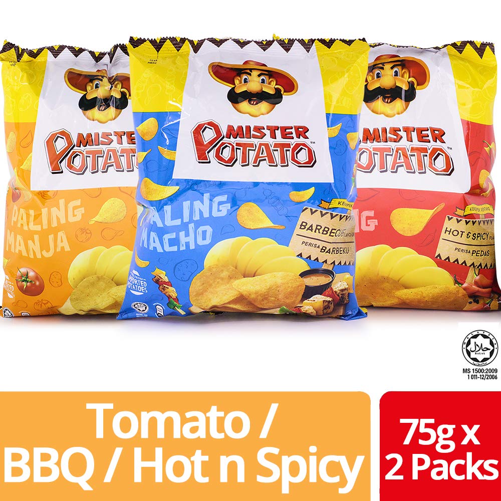 Buy Mamee Malaysia Mister Potato Chips BBQ Tomato Hot and Spicy Flavour