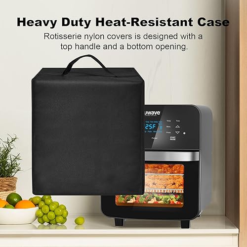 Miniatura 7 de Cubierta para horno de freidora de aire, tapa de nailon resistente al calor, funda protectora a prueba de polvo para freidora de aire Chefman 10L