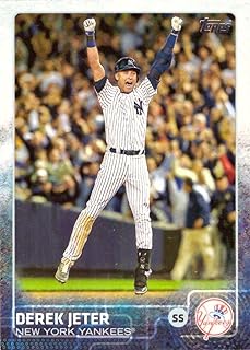 2015 Topps #1 Derek Jeter Baseball Card - Game Winning Hit in Last At-Bat at Yankee Stadium
