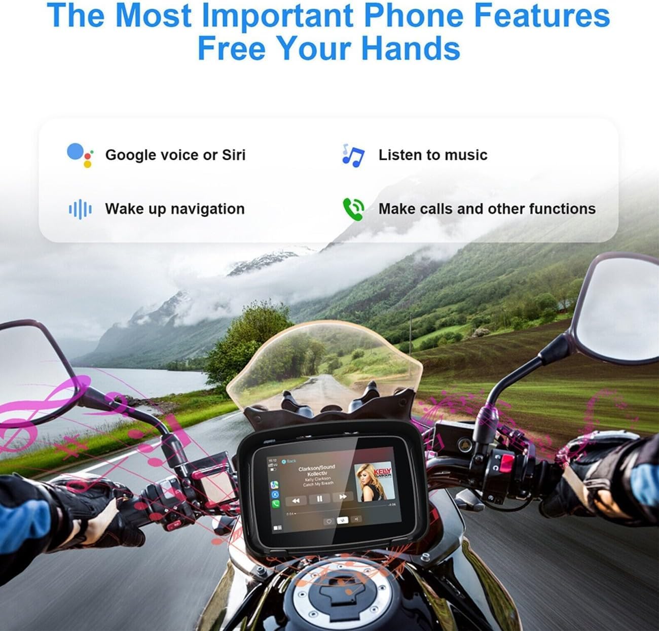 Amazon.co.jp: バイク用衛星ナビ 5インチディスプレイ ポータブル防水 