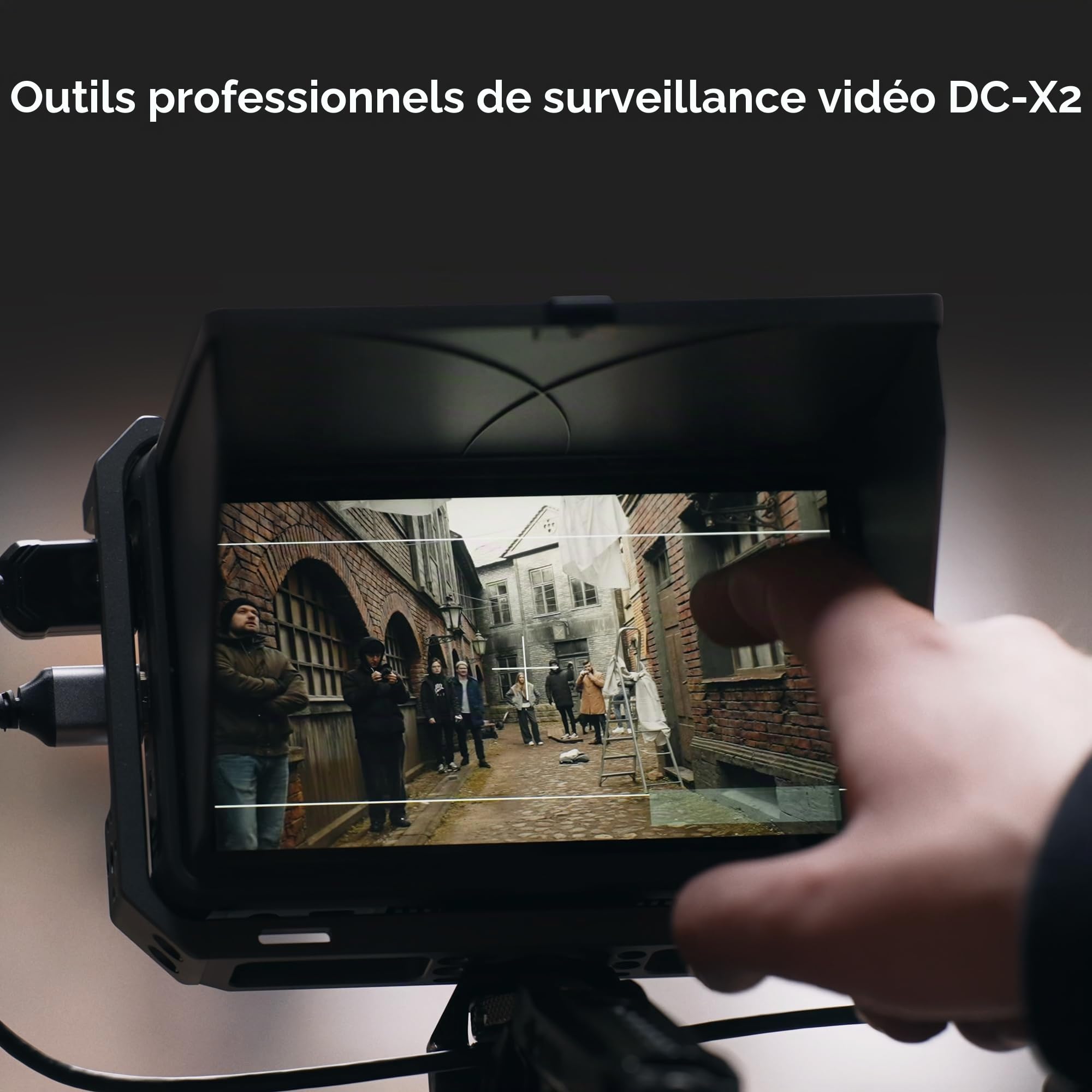 VILTROX 2000Nits Moniteur de champ vidéo, écran tactile de 6 pouces 4Kp30 HDMI sur caméra Moniteur, Full HD 1920 x 1080 outils de surveillance vidéo pour vloggers (DC-X2)