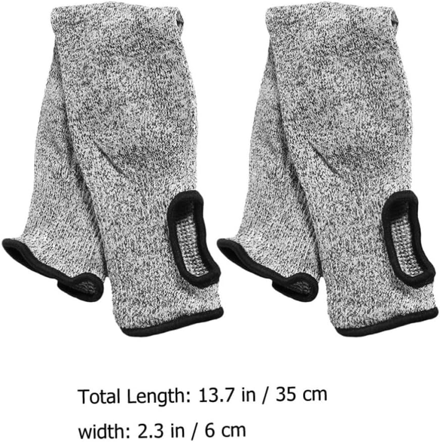 Cut Resistant Arm Protective Sleeve Breathable Hppe Material with Thumb Slot 1 Pair Anti-scratch Arm Protector Sleeves for Orchard Picking and Assembly Lines