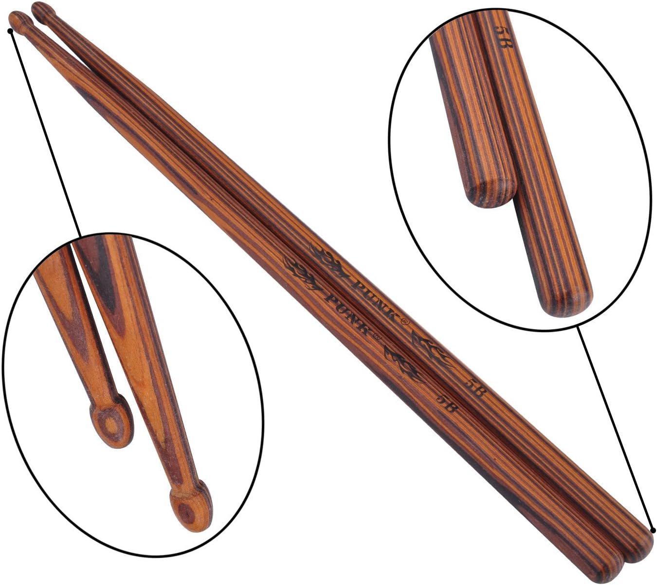 5B Wooden Drum Sticks Hard Maple Drumsticks Accessories Percussion Instruments : Musical Instruments