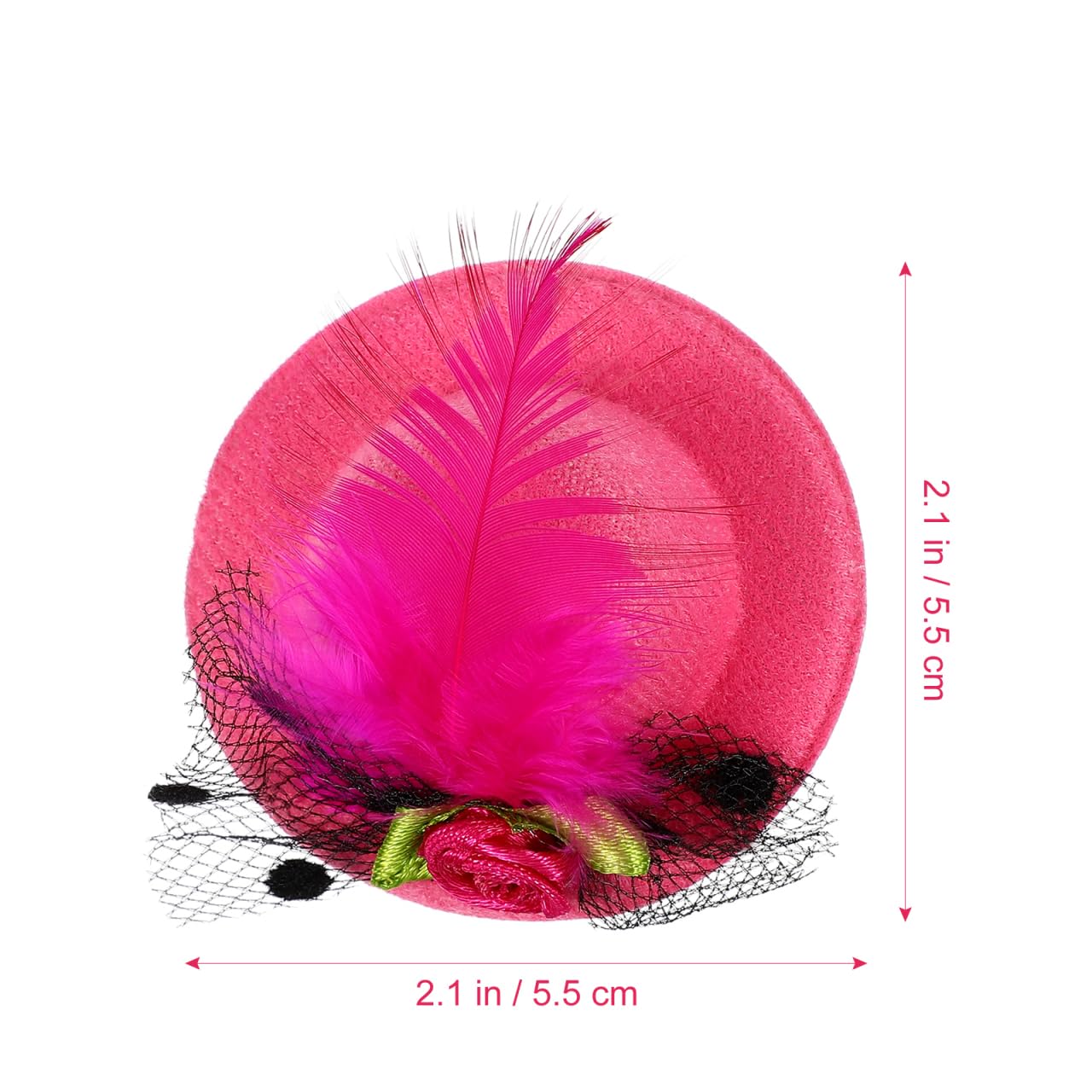 12PCS Tea Party Hats Clip, Fascinator Clip On Mini Hat With Flower For Kid Girl Women Tea Party Favors Christmas Costume Accessory - Image 4