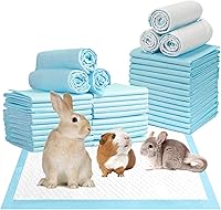 Vista 8 de kathson Almohadillas para orina de conejo, pañales desechables para conejos, almohadillas de entrenamiento de inodoro súper absorbentes