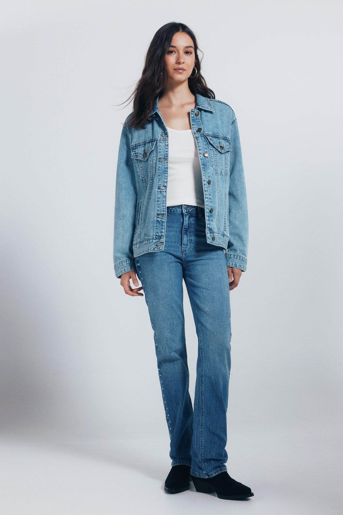 SPRINGFIELD Oversize Denim Jacket Chaqueta Vaquera Mujer