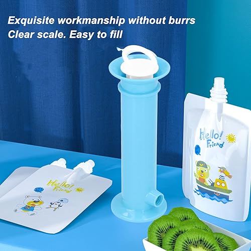 Miniatura 2 de Squeeze Station, máquina para hacer bolsas de alimentos para bebés, estación de llenado de bolsas reutilizables con 6 bolsas, herramienta