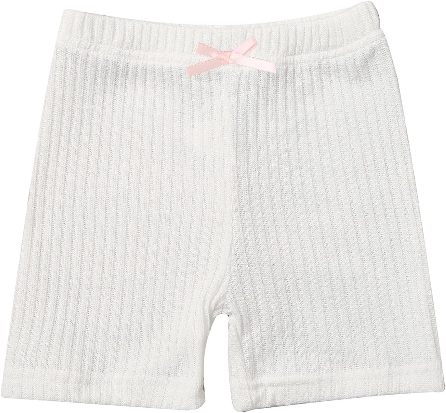 Children Girls 4 Packs Solid Color Dance Shorts Breathable Gymnastic Yoga Bike Shorts Safety Underwear