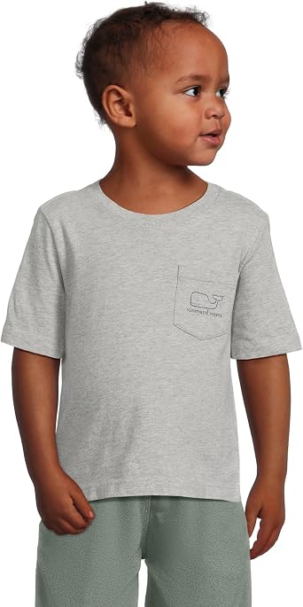 Vineyard Vines Boy's Short Sleeve Vintage Whale Pocket T-Shirt