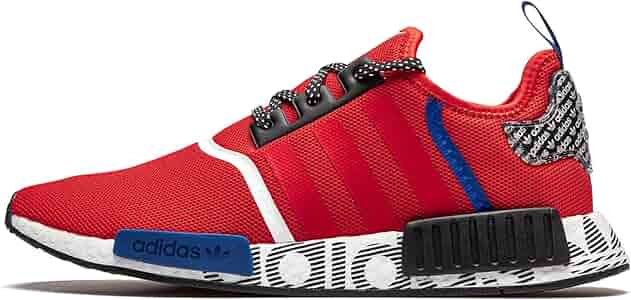 adidas nmd r1 black red blue