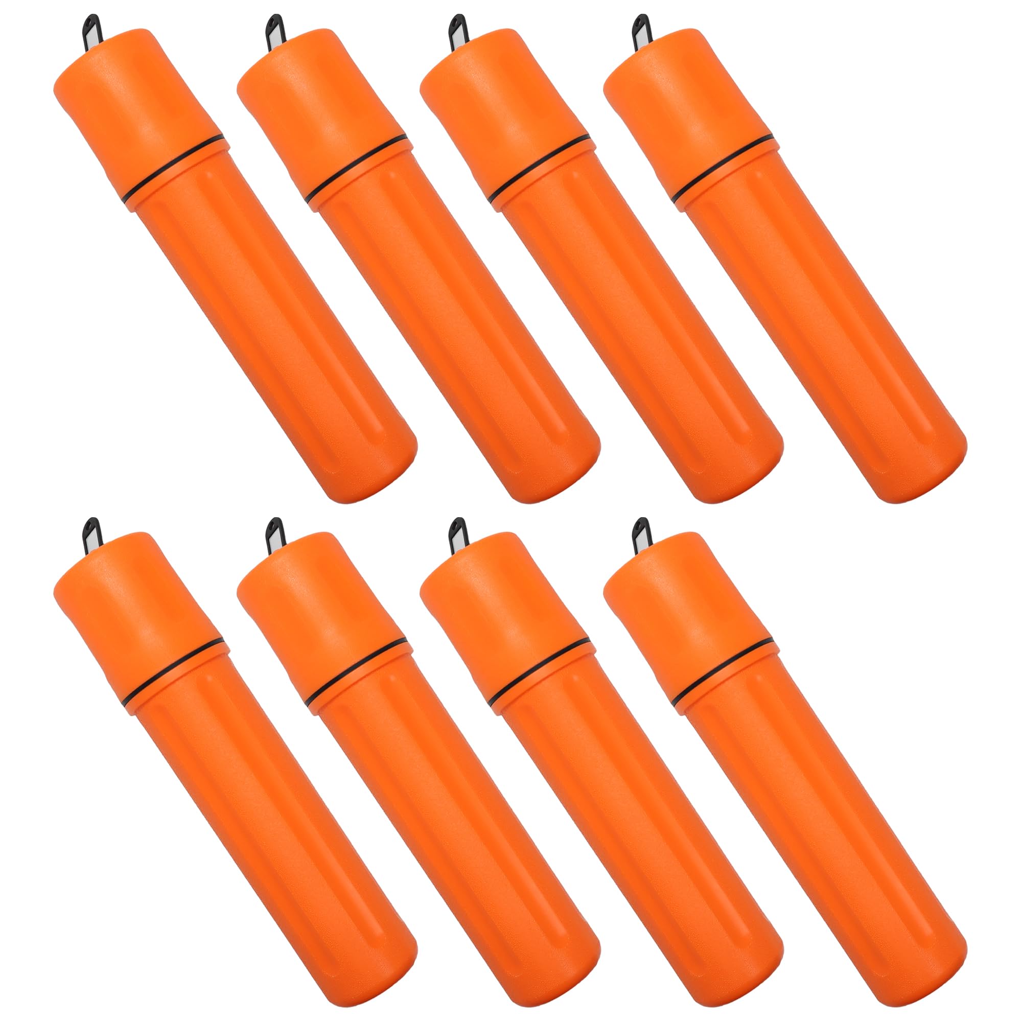 Blue Demon SMAW/Stick Welding Electrode Storage Tube, 3” x 14”, waterproof, airtight, 8 Pack, Orange